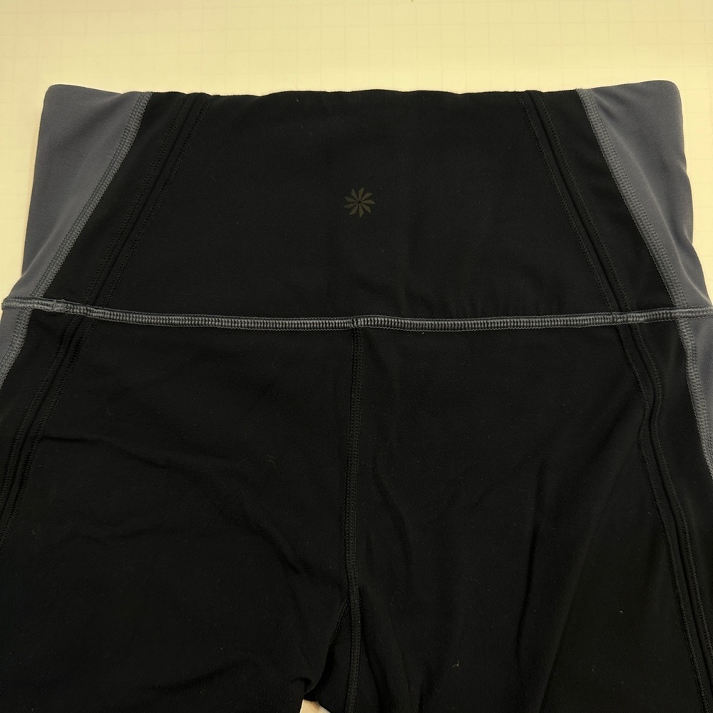 Athleta Horizon Scallop Capri Stormy Sky Small - Picture 3 of 12